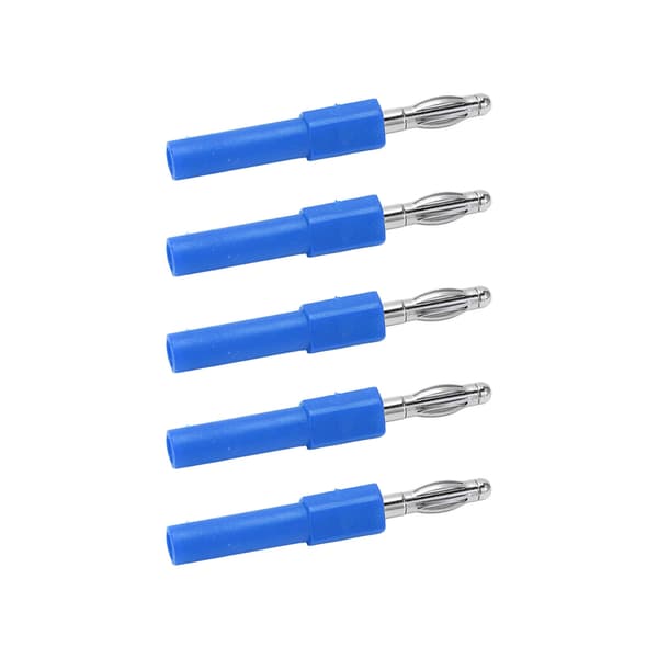 5 stk. 4 mm til 2 mm bananstikadapter Blå Stærk forbindelse God ledningsevne