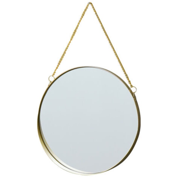 Rundt vægspejl dekorativt hængende spejl, 30,5 cm