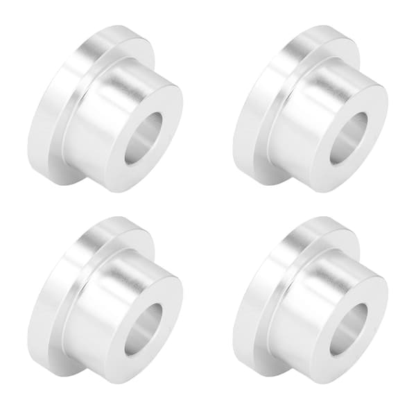 4st Billet Styrhöjarbussning Solid CNC T6 Aluminiumlegering Tillbehörssats för FXRSilver
