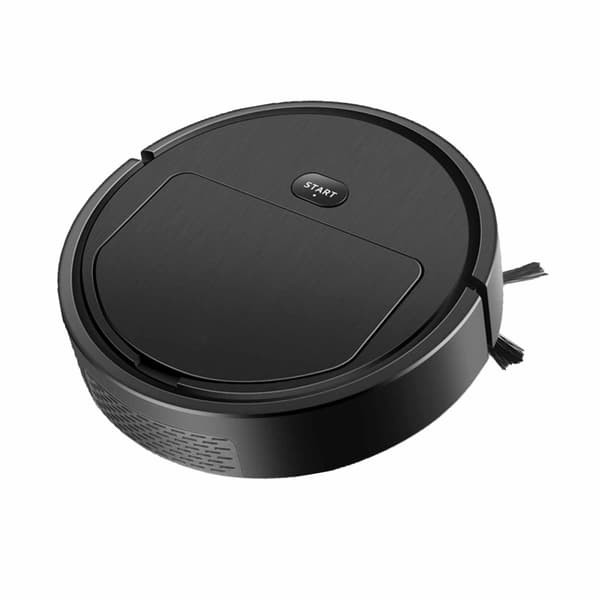 Smart Robotdammsugare Svart Effektiv Dammsugning Moppning Navigering Tidsinställning Hemstädning
