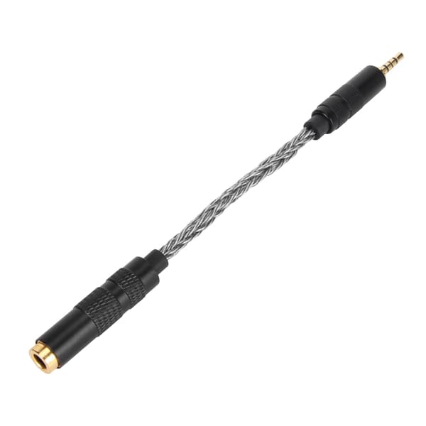4,4 mm til 2,5 mm hun til han hovedtelefonadapterkabel til afbalanceret portlydafspillere Cool Grey