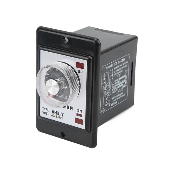 AH2 Y 10M Tidsrelé Mini Pointer Timer 8 Pin Strømforsinkelse 220VAC Automatisering Utstyr