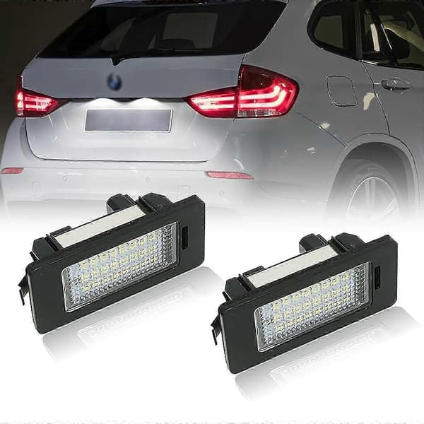 2 stk LED-skiltlys Plug and Play for BMW 1 3 5-serie E90 E92 E60 E39-Yvan white