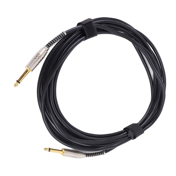 Guitar Patch Kabel 6,35 mm Pedal Stik Kabel 5 m Instrument Tilbehør til Bas Elguitar