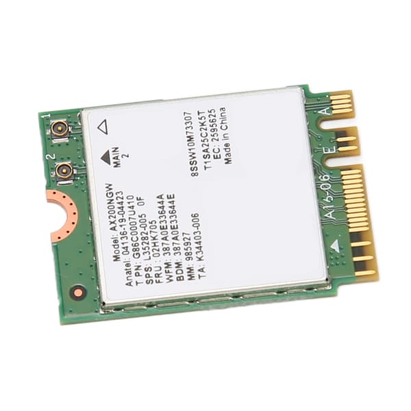 Intel AX200NGW WiFi 6 Bluetooth 5.2 M.2 Netværksadapter til Laptop