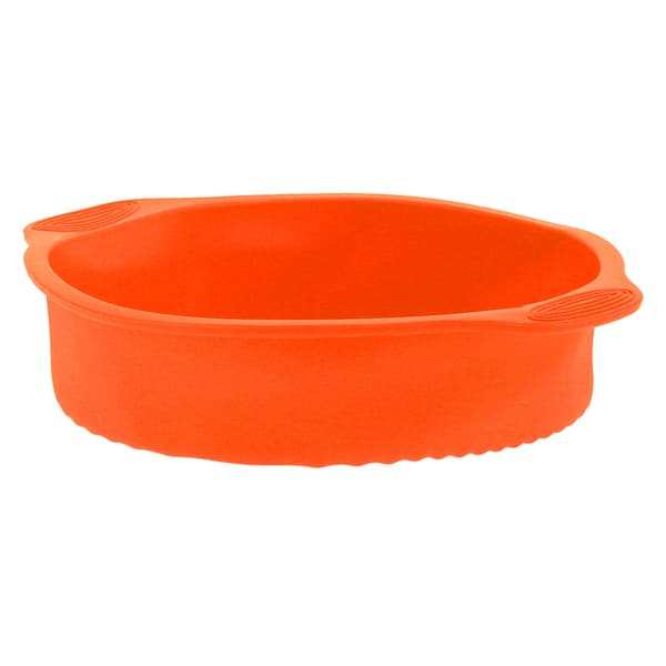 9 tum rund non-stick silikon kakbröd bakform för hemkök bageri orange