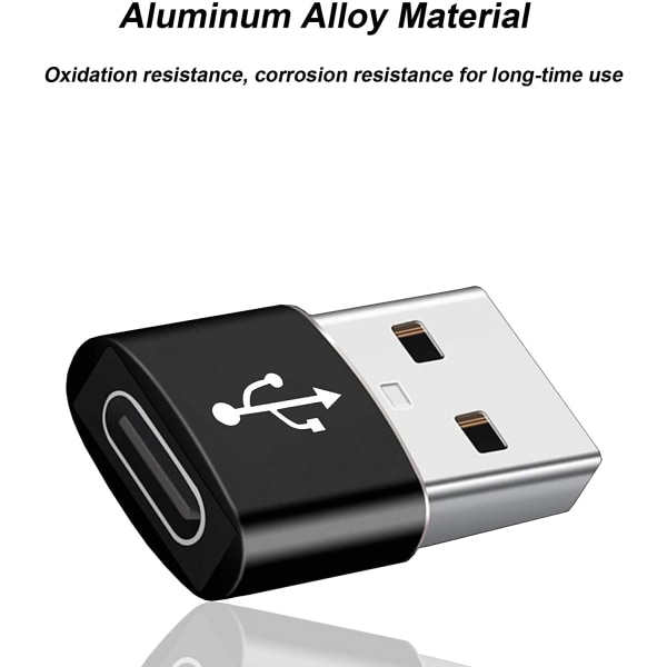 (5st) Adapterkontakt USB-C hona till USB-A hane (OTG)