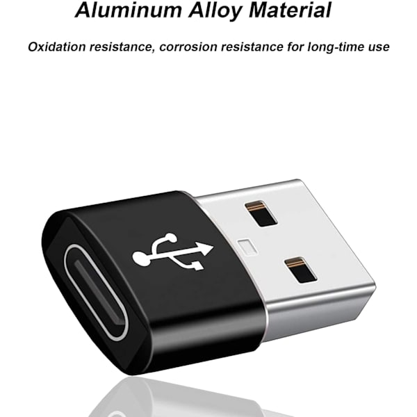 (5st) USB-adapter - USB typ A (hane) till USB-C (hona) - USB 3.1