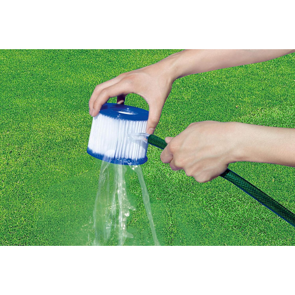 Lay-Z-Spa Badtunna Filterpatron, (12-PACK), Vit-Blå