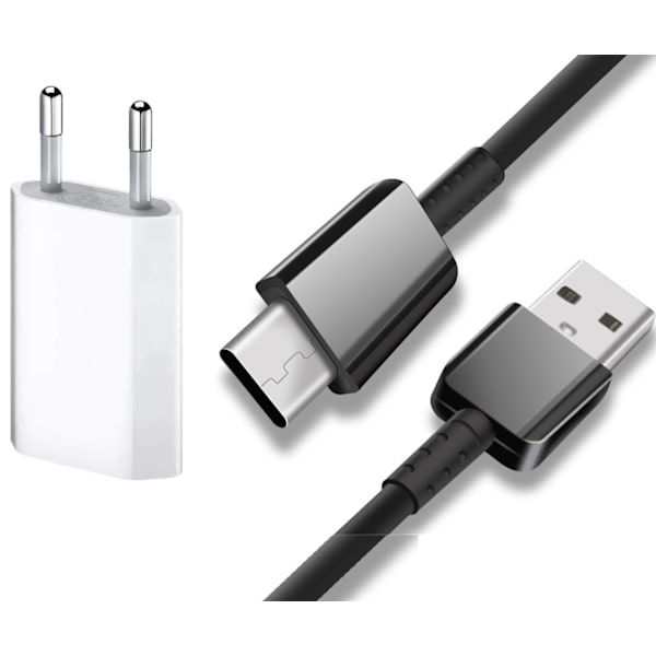 2M Hög kvalitets USB-C Snabbladdnings Kabel - Extra stark + USB