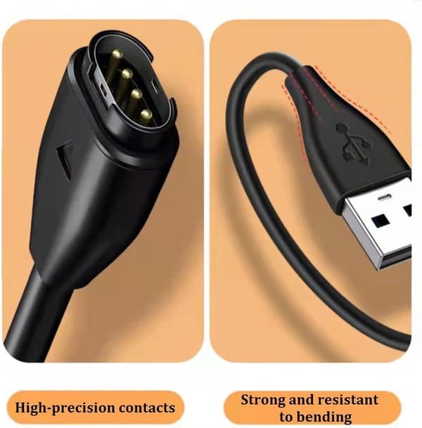 Universal laddare för Garmin klockor Svart (1-PACK)