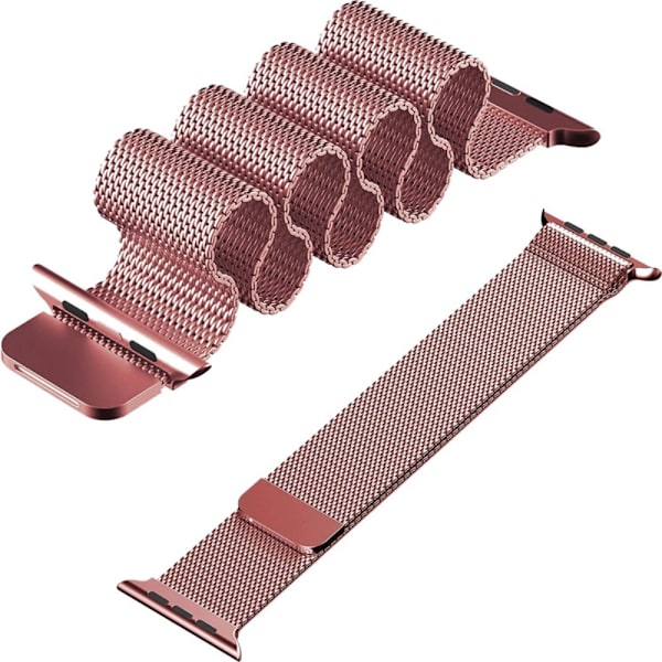 Apple Watch 9 Milanese Loop 38/40mm Roséguld 1/2/3/4/5/6/SE (Roséguld) 38/40mm