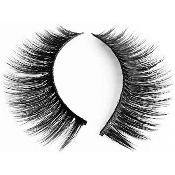 (iLashes.SE) 5-par lösögonfransar - 3D faux mink G806 svart (G-806)