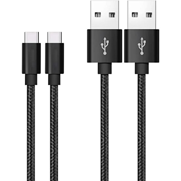 4-Pack USB-C type-C Laddsladd 2M Svart Extra Lång (Samsung)