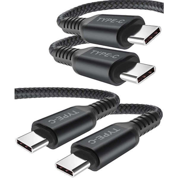 (2st) (1 Meter!) hög kvalitet usb-c svart (2-PACK!!) Samsung MFL (2-PACK) 1 meter