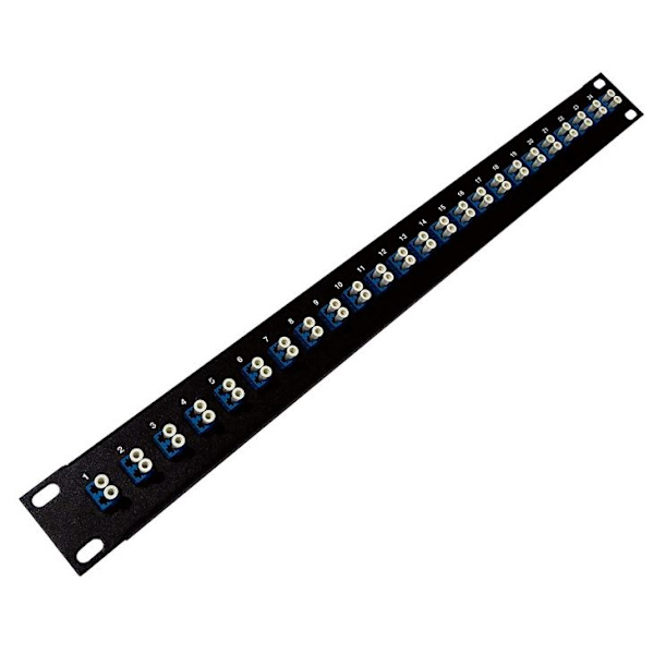 24 Portar LC fiber Patchpanel 1u) 19" 1U SM