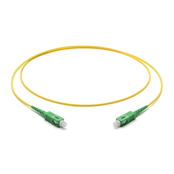 Glasfiber patchkabel enkelläge SC/APC Simplex till SC APC (1 Meter)