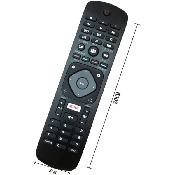 Universal Philips smart TV-fjärrkontroll med Netflix-ersättning (Philips)
