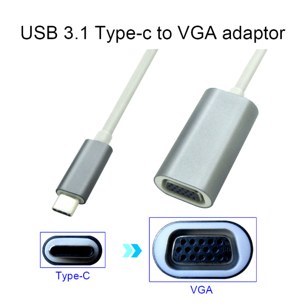 USB-C 3.1 Adapter till VGA