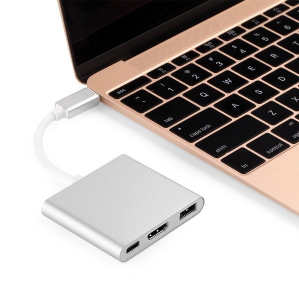 USB-C Multiport Adapter till USB 3.0, 4K HDMI och USB-C 3.1
