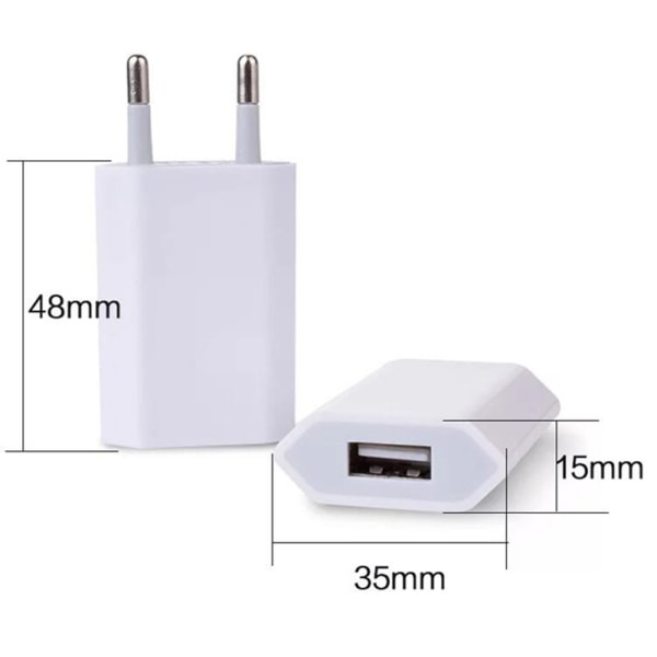 2M Micro-USB S6/7 Nylonflätad PS4/PS5 kabel + Väggladdare