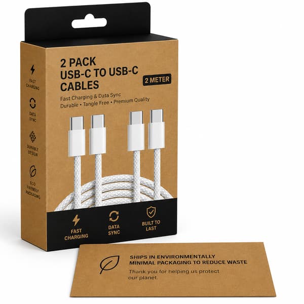 (2st) TYP-C till C För Samsung S25! laddsladd Kabel OCH iPhone 15 16 Pro Plus MAX (2-PACK!!!) 2M