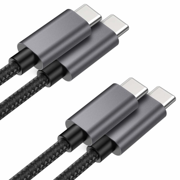 2M Laddare för Samsung - Snabbladdare - USB-C Laddare - Kabel (2-PACK)