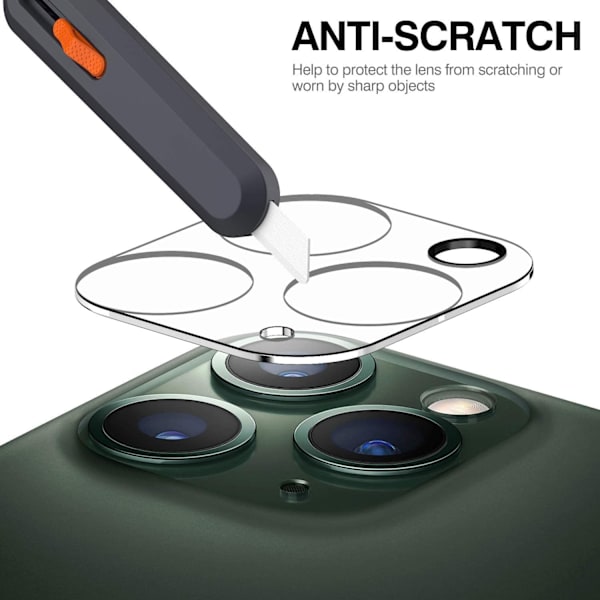 [4-Pack] Linsskydd Härdat Glas iPhone 12 Pro Max - Clear (4x) 12 PRO MAX