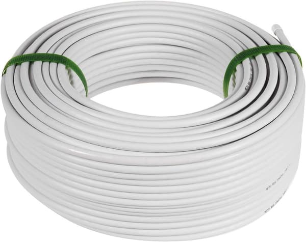 SAT antennkabel koaxialkabel RG6 1.0CCS SAT-kabel (100 M)