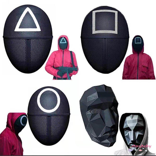 Squid game Mask - Halloween Cosplay Triangle