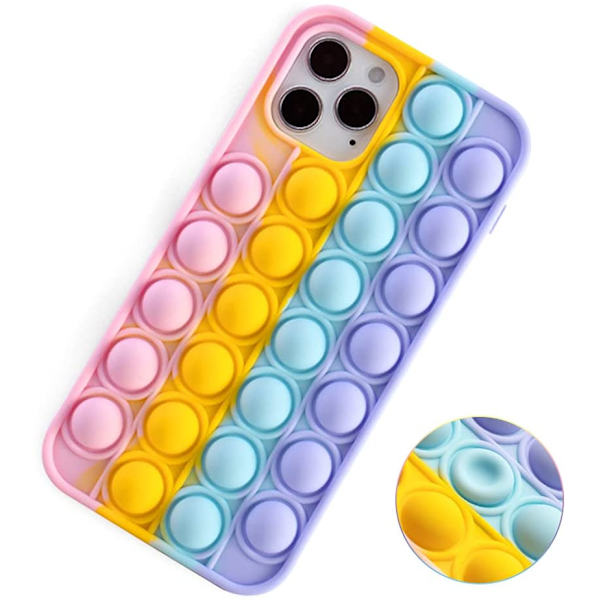 Pop It Fidget Push Bubble Toy Mobilskal Stressboll iPhone12MINI