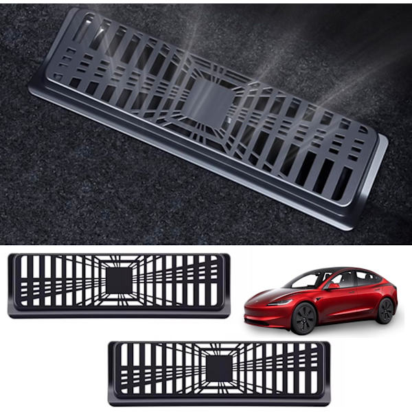 2 st luftflödesventilationskydd ersättning för Tesla Model Y luftkonditionering