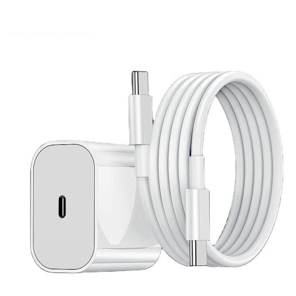 2x iPhone mini laddare Apple 15 USB-C strömadapter 20W 2M (2st) (2M + Mini)