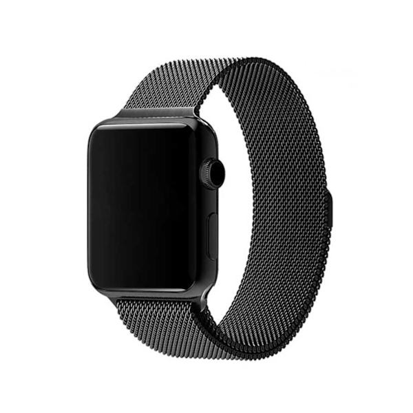 Klockarmband Apple Watch 9 1/2/3/4/5/6/SE (mörkgrå) Milanese 42/44 (mörkgrå) 42/44mm