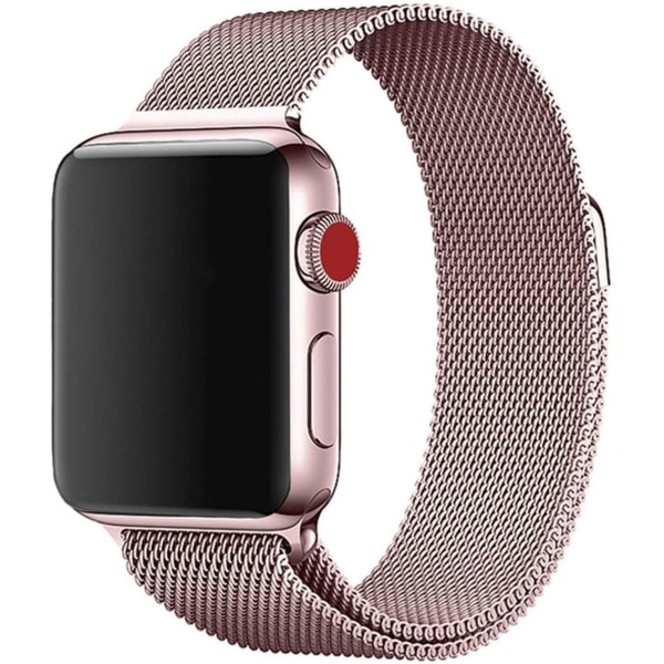 Apple Watch 9 Milanese Loop 42/44mm (Rosa) 1/2/3/4/5/6/SE (Rosa) 42/44mm