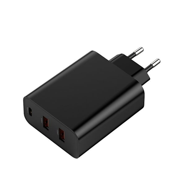 (2st) Väggladdare USB typ C / 1 x USB typ C 3.0 A och 2 x USB A 2.4 A