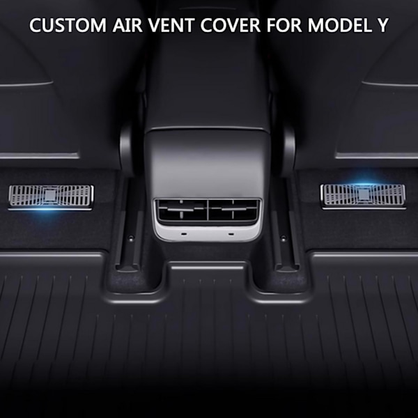 2 st luftflödesventilationskydd ersättning för Tesla Model Y luftkonditionering