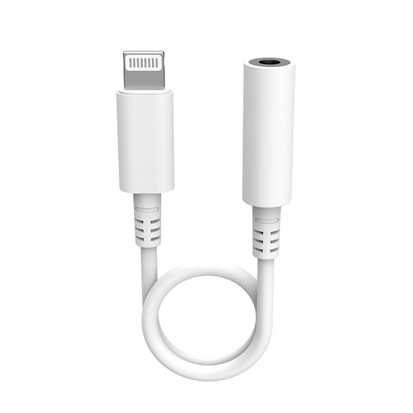 Lightning till 3.5mm AUX för iPhone / Apple - Hörlursadapter Vit (3-PACK)