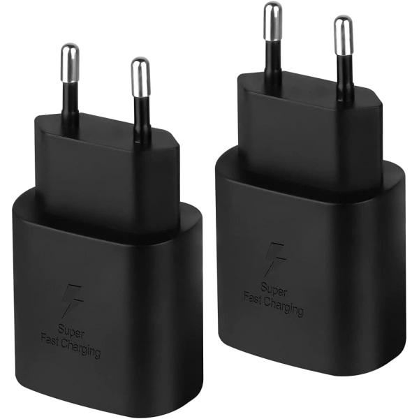 Samsung USB-C Väggladdare 25W (BULK) S22 / S23 / S24 / S20 / S21 (2-PACK) (2-PACK)