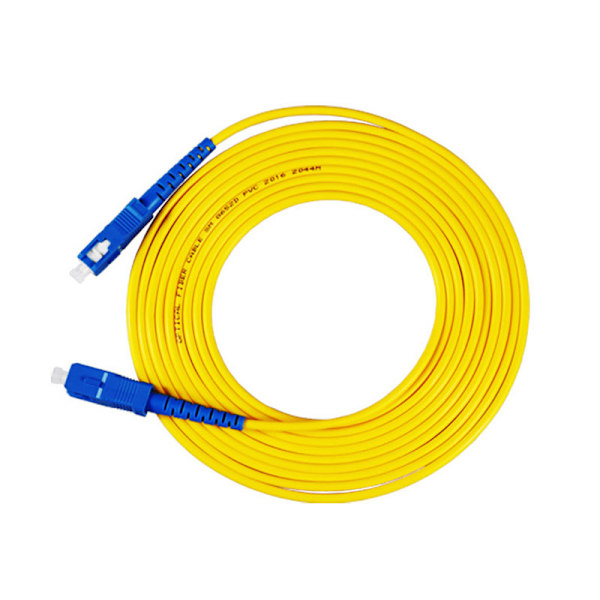 Glasfiber patchkabel enkelläge SC/UPC Simplex till SC UPC (25 Meter)