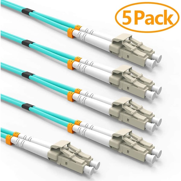 fiberkablage LC-LC, duplex, multimode, 50/125 OM3 (5-pack) 1M