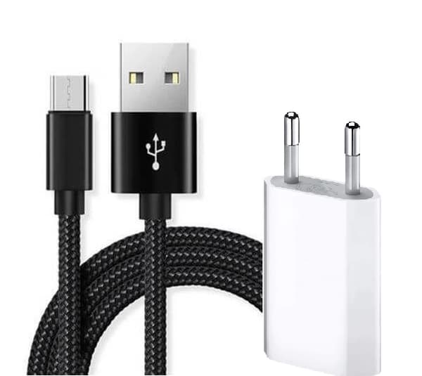 2M Micro-USB Laddningskabel Samsung/Sony/Huawei/LG + väggladdare