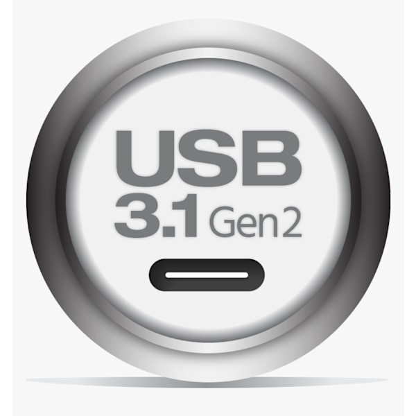 USB-C till USB-C Kabel (GEN 2) - 2m - (10Gbps/4K/100W/20V/ 5A) (GEN 2) 2 meter