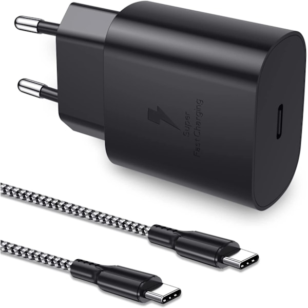 Nokia USB-C Kabel med USB väggladdare Extra Lång 2M