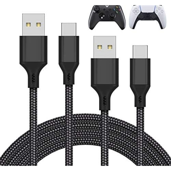 (2st) Laddkabel Micro USB |2M| PS4/PS4 / PS5 / XBOXONE 2M (2-PACK)