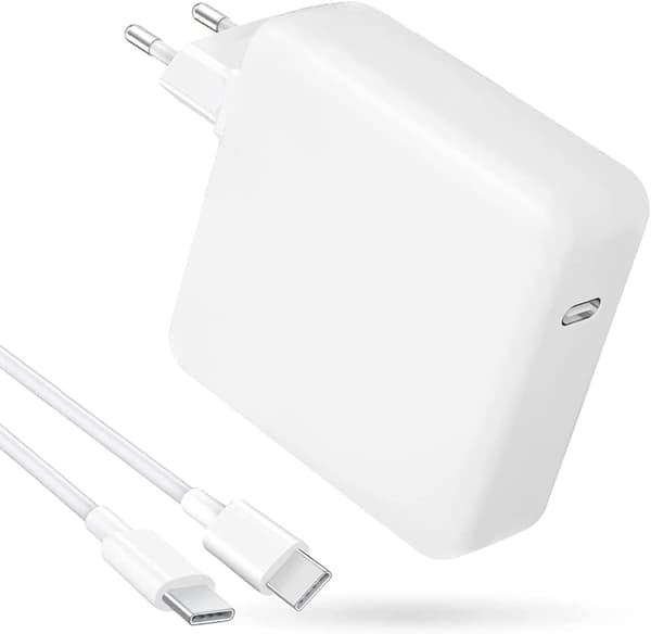 Kraftfull laddare för alla USB-C enheter, 96W, kabel ingår (2 Meter) (2 Meter)