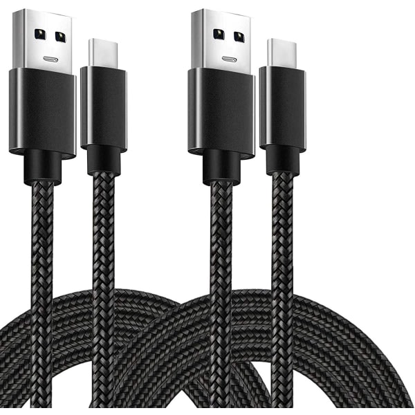 (4st) USB-C kabel 1m för Samsung A41 A50 S20 S21 Galaxy Ultra (4-PACK) 1 Meter