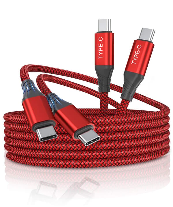 (4st) 1M Meter USB-C till C Laddningskabel Samsung/Sony/Huawei