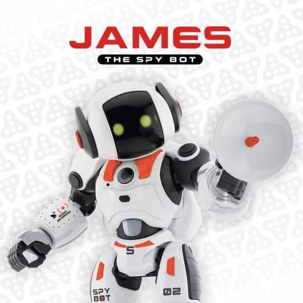 Programmabel Robotleksak - Xtrem Bots - James - Fjärrstyrd - Spion - Dansa