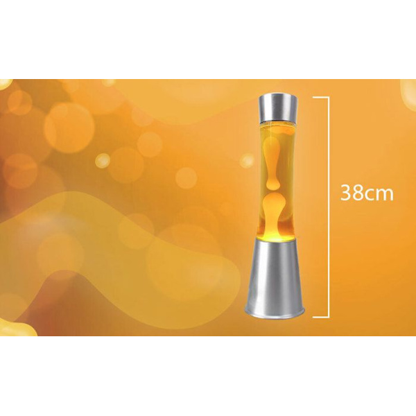 Lavalampa - Lavalampa - 38 cm - Gul - Metall - Inomhus Gul